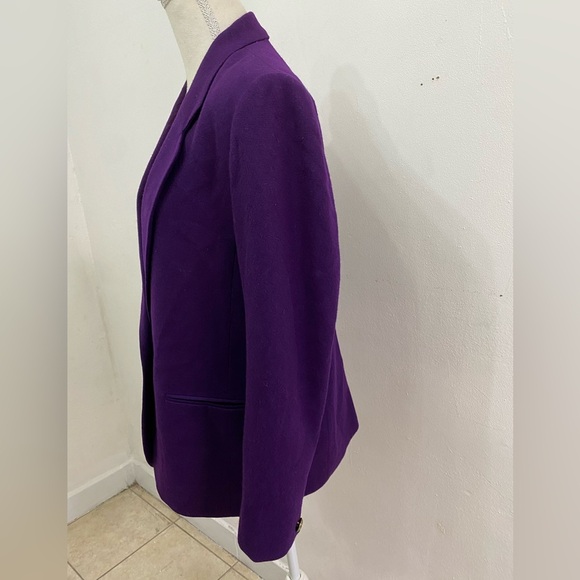 Vintage Pendleton 100% virgin wool Vibrant Purple Women's winter Blazer size 10 - Picture 6 of 12